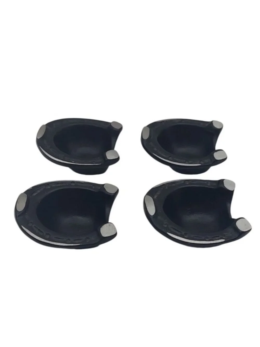 Walter Bosse Egg Cups Set Of 4 Equestrian Horseshoe Germany Vintage Mid-Century